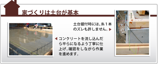 家づくりは土台が基本